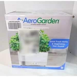 AeroGarden Harvest 6-Pod Indoor Hydroponic Garden System White with LED Light